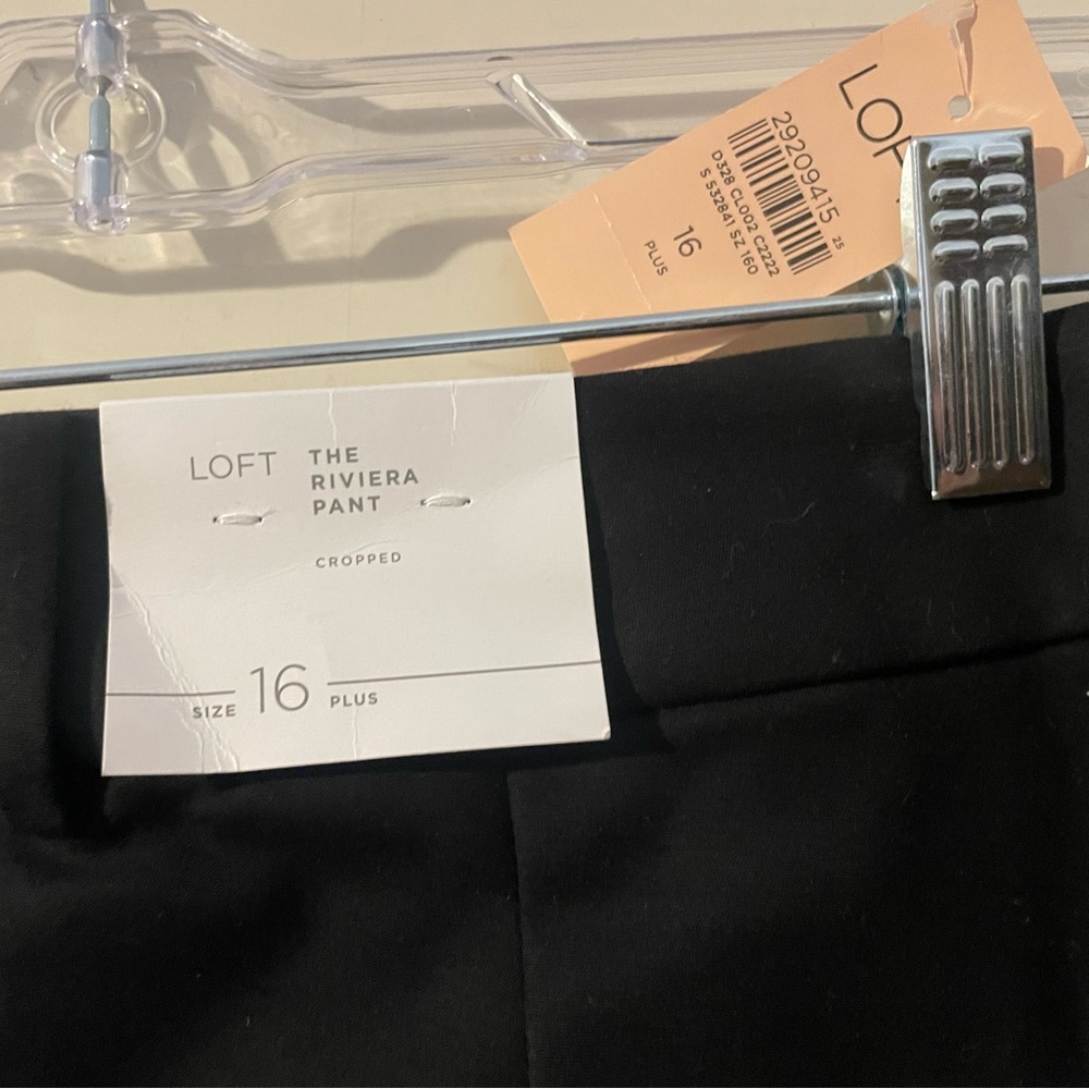 NWT Loft Riviera Pant. Black size 16 plus